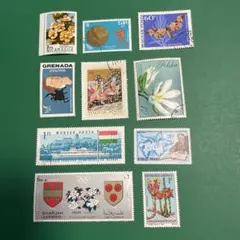 多国籍 切手コレクション 10枚セット