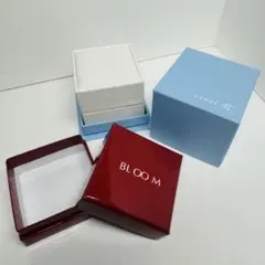 canal 4℃ BLOOM 空箱　水色　ホワイト　ジュエリーボックス