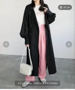 BONLECILL バックヨークデザイン ボリュームスリーブ トレンチコートのサムネイル