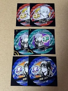 D.Gray-man バースデー缶バッジステッカー　アレン　神田　リナリー