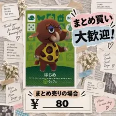 はじめ　amiibo あつ森　アミーボカード