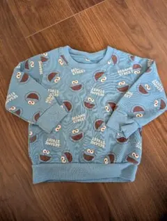 セサミストリート クッキーモンスター 裏起毛トレーナー 90