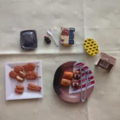 ミニチュアフードセット 中華 揚げ物 食器 スプーン トング