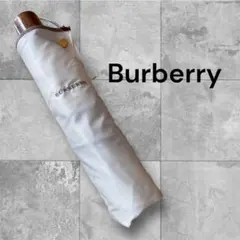 BURBERRY 折りたたみ傘 ホワイト　ノバチェック