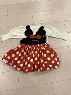 バースデイ　ミニーワンピース　白トップスセット