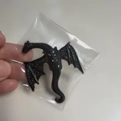 ドラゴン モチーフ ピンバッジ ブラック