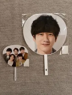 THIS IS ARASHI うちわセット（ジャンボ二宮、ミニメンバー集合）