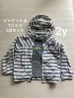 patagonia ベビー　ナイロンジャケット＆Tシャツセット 2T