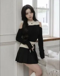 ダーリッチ Darich オフショルダー ニット スカートセットアップ