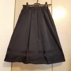 【GU】ネイビー　フレアースカート