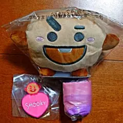 bt21 シューキー ぬいぐるみ ラバーチャーム かぷばっぐセット