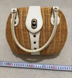 中古　かごバッグ