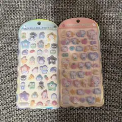 【正規品】コットンパフィーシール はぴだんぶい　キティ　サンリオ　2枚セット