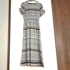 EGERIE エジェリ 総柄 ロング ワンピース フレア Aラインのサムネイル