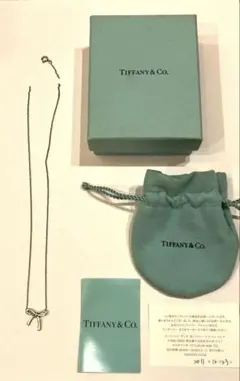TIFFANY&Co ティファニー ボウ リボン ネックレス シルバーのサムネイル