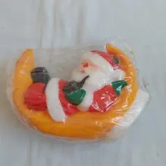 サンタクロース 月の形 クリスマスキャンドル　未使用