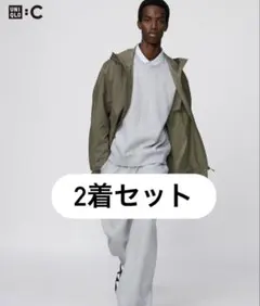 ユニクロ　スウェットワイドパンツ　グレー　S