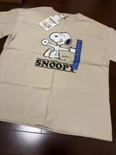【新品タグ付】スヌーピー × フルーツオブザルーム コラボTシャツ ベージュ L