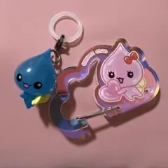 しずくちゃん めじるしアクセサリー　うるおいちゃん アクリルカラナビ　2点セット