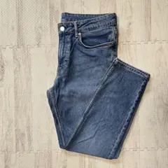 H&M メンズ　レギュラー　テーパード　デニムパンツ 青　33 / 30