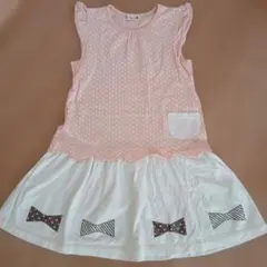 ニットプランナー ワンピース 130cm リボン