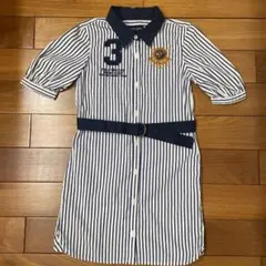 Ralph Lauren ストライプ柄シャツワンピース サイズ6X 120㎝