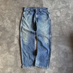 セール‼️00s RUSTLER ワイドテーパード 鬼ヒゲ フェード　グランジ