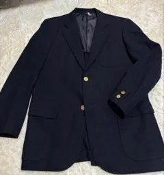金釦 ニューヨーカー 紺ブレ テーラードジャケット　紺　メンズ A６　ウール秋冬