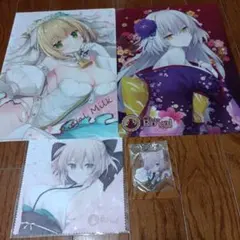 ロイヤルミルク　クリアファイル　ハンカチ　キーホルダー　未使用品セット