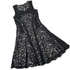 【美品】ダイアンフォンファステンバーグ　レース　ノースリーブワンピース　ドレス