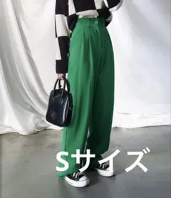 me+emselect太ベルトハイウエストカラータ ックスラックス
