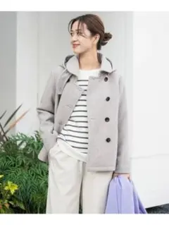 アーバンリサーチドアーズ　ショートコート　ショールカラー2WAY DOORS