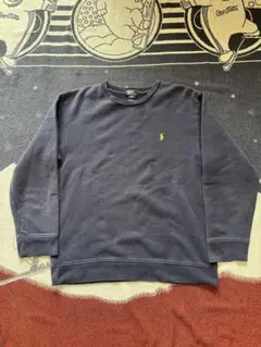 90s 00s polo Ralph Lauren スウェット　ネイビー　短丈