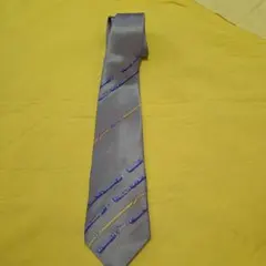 KIMIJIMA シルク グレー ストライプ ネクタイ