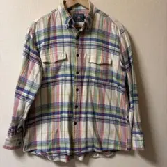 【好配色】CHAPS ラルフローレンヘビネルチェックシャツ マルチカラー 90s