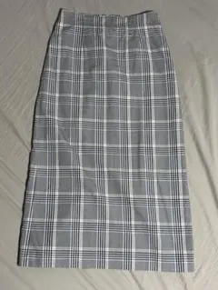 ROPE グレー チェック タイトスカート 36