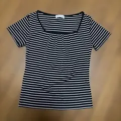 KUMIKYOKU ストライプ 半袖Tシャツのサムネイル
