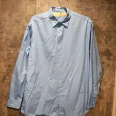 旧型 NANO UNIVERSE LB ライトブルー 長袖シャツ M 赤色タグ