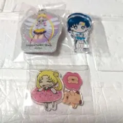 セーラームーン ルナ アルテミス ピンバッジ3点セット 猫 月 星 新品