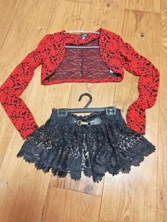 未使用に近い美品S dazzy（デイジー） カーディガン・スカートセット