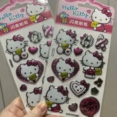 Hello Kitty スパンコール風シール 2シートセット