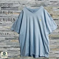 ポロ　ラルフローレン　黄刺繍ロゴ　Lサイズ