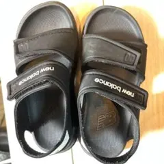 16cm New Balance ブラック サンダル