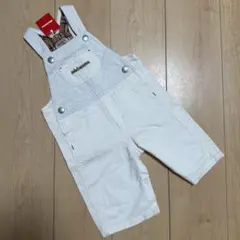 新品タグ付き　ミキハウス サロペット　90 ホワイト