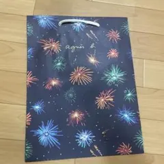 レア！！agnès b. 花火模様 ショップ袋 アニエスベー ショッパー