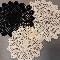(224)ドイリー３枚セット⭐️匿名発送★ハンドメイド★