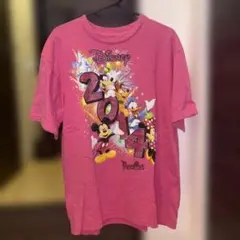 ディズニー　フロリダ　USA古着　半袖Tシャツ　ピンク　ミッキーのサムネイル
