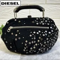 DIESEL ディーゼル スタッズ アクセサリーポーチ Y2Kワンショルダー 黒 