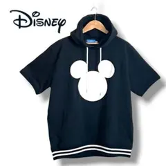 【美品】 ディズニー ミッキー パーカー 黒 M 半袖 レディース TDR 公式のサムネイル