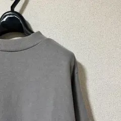 モックネック スウェット グレー